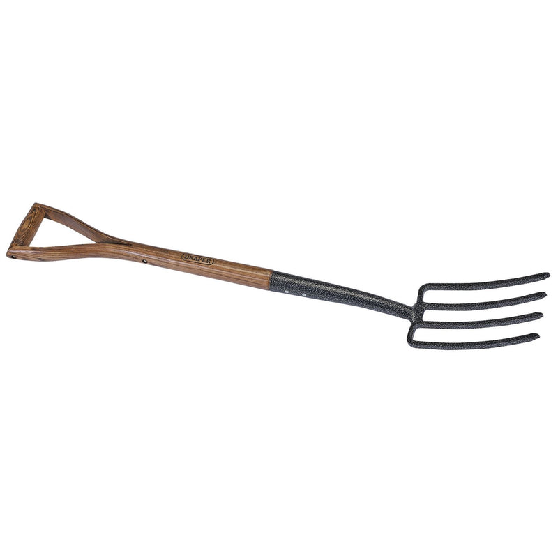Draper Carbon Steel Border Fork with Ash Handle 14304 Draper - Dynamic Drive