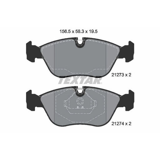 Textar Front Brake Pad Set 2127304