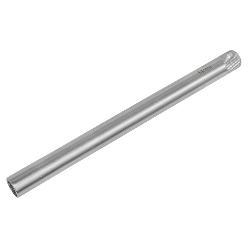 Sealey Spark Plug Socket 14mm 3/8"Sq 12-Point Magnetic Drive 250mm Long AK6551 Sealey - Dynamic Drive