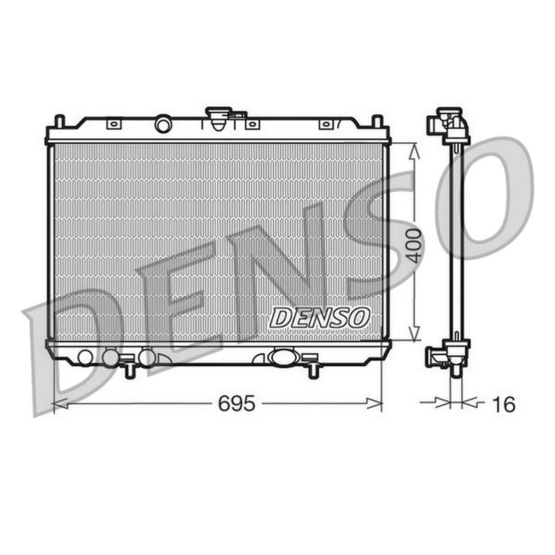 Denso Engine Radiator fits Nissan Almera Tino 2000-2006 1.8 2.0 2.2