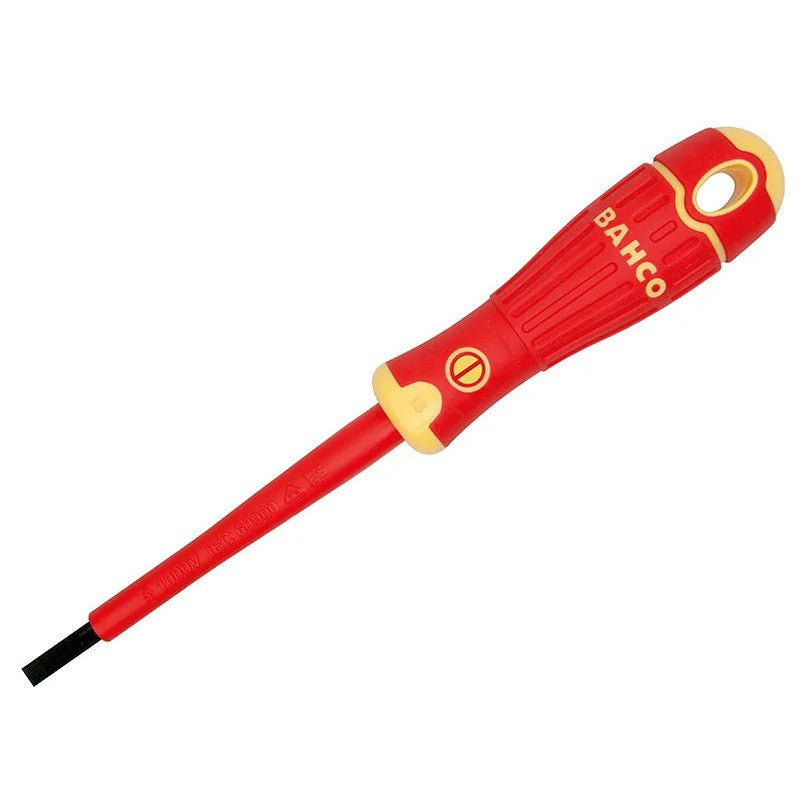 Bahco BAHCOFIT Insulated Slotted Screwdriver 2.5 x 75mm - B196.025.075