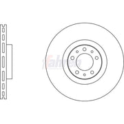 Fahren 2 x Vented Front Brake Discs FBD6996-x2