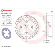 Brembo Front Floating Brake Disc & Rear Floating Brake Disc B fits Triumph Tiger