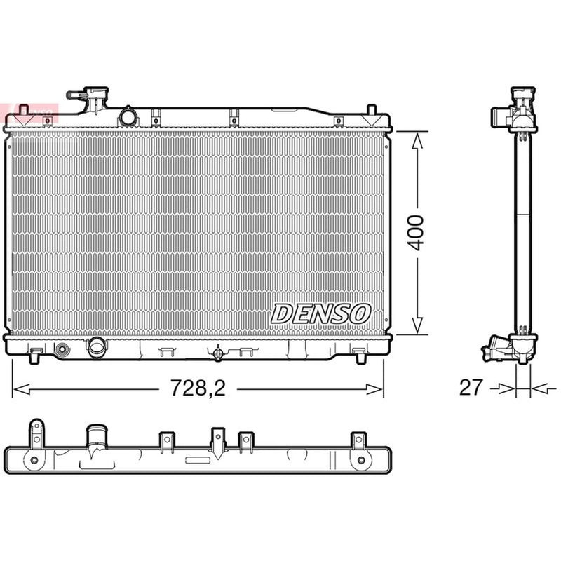 Denso Engine Radiator fits Honda Cr-V III 2006-2012 2.0