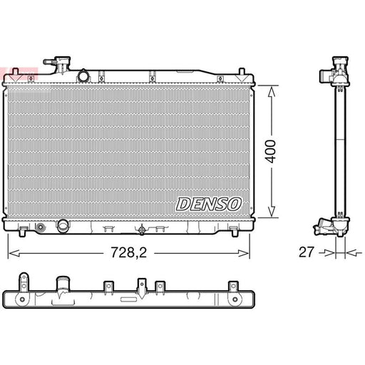 Denso Engine Radiator fits Honda Cr-V III 2006-2012 2.0