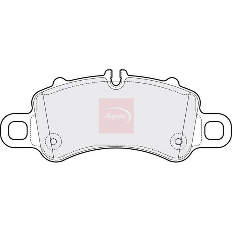 Apec Front Brake Pad Set fits Porsche 718 Boxster 2016-2017 2.5
