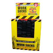 Ruff & Tuff Work Socks Size 6-11 Black (Pack of 3)