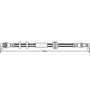Borg & Beck Brake Hydraulic Hose Line Front Right BBH8374