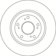 Abtex 2 x Vented Front Brake Discs BD1807V