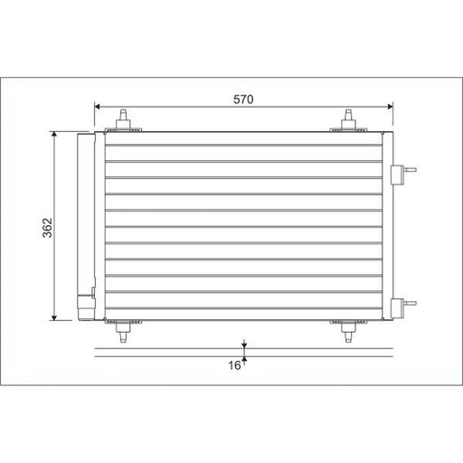 Valeo Air Conditioning Condenser 818170