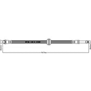 Juratek Brake Hydraulic Hose Line Front fits Mercedes-Benz Viano 2003-2007