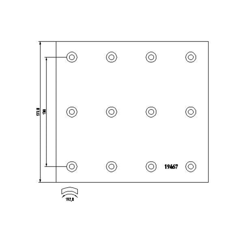 Textar Textar Cv Brake Lining Set 1946703