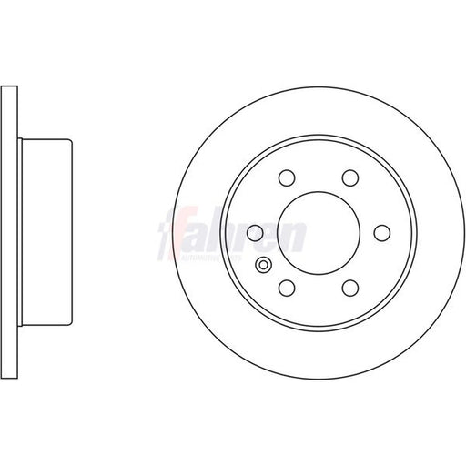 Fahren 2 x Solid Rear Brake Discs FBD6023-x2