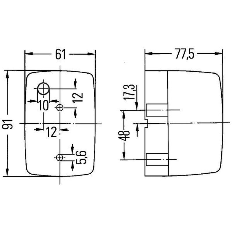 Hella Auxiliary Direction Indicator Lateral Mounting Conne fits Mercedes-Benz T1