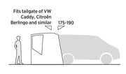 Easy Camp Krossbu Mini Tailgate Awning Grey Easy Camp - Dynamic Drive