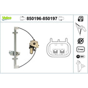 Valeo Electric Window Regulator Lifter Left Front 850196