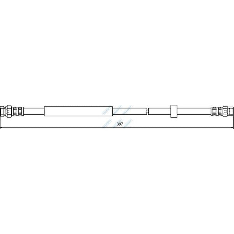 Apec Brake Hydraulic Hose Line Rear fits Ford Galaxy 1995-2000 2.8