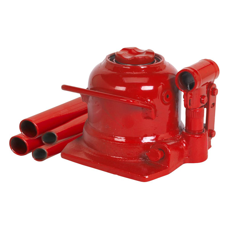 Sealey Bottle Jack 10 Tonne Low Profile Telescopic BJ10LE Sealey - Dynamic Drive