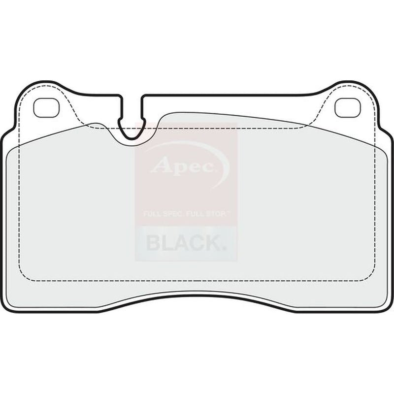 Apec Black Front Brake Pad Set fits Aston Martin DB9 Vantage 2015-2016 6.0