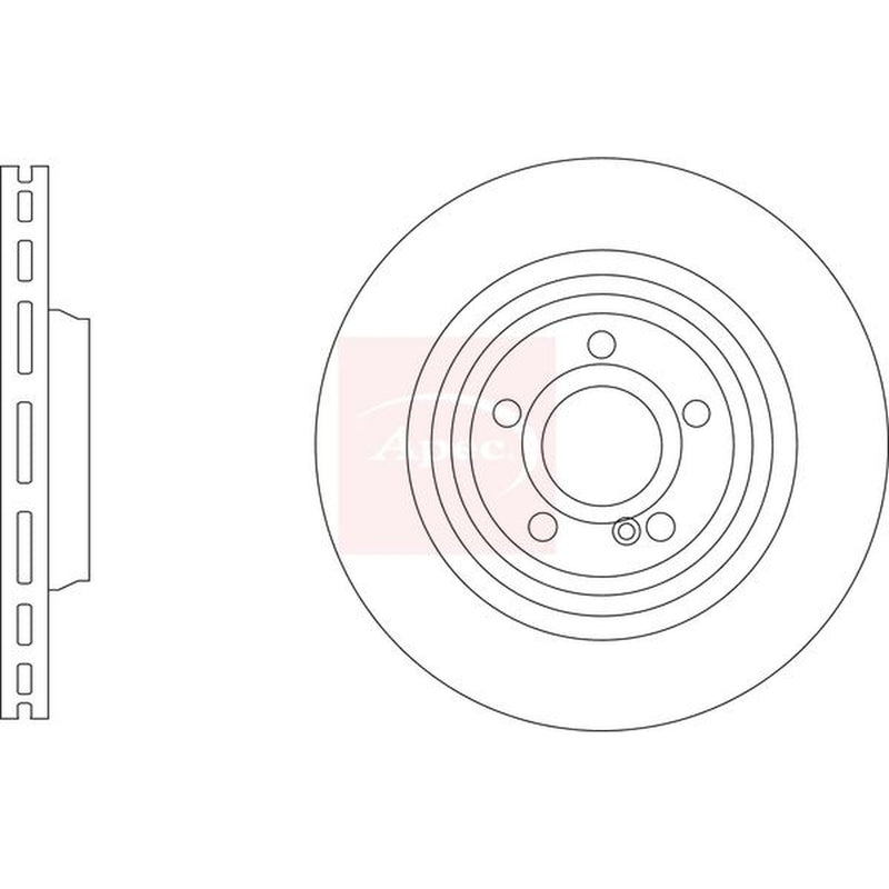 Apec Brake Discs fits Mercedes-Benz Sl 2012-2020 231.457 231.465 231.466 231.473