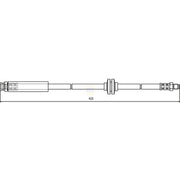 NAPA Brake Hydraulic Hose Line Front NBH1046