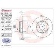 Brembo Front & Rear Brake Discs & Pads fits BMW Z3 Roadster 1995-2003