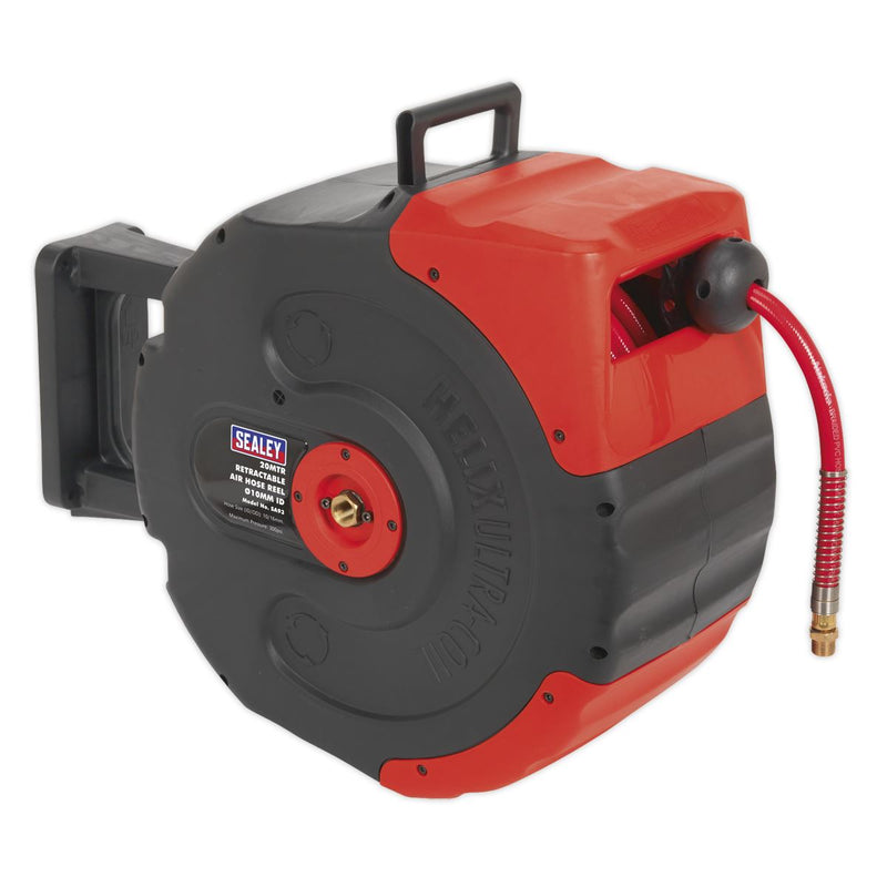 Sealey Retractable Air Hose Reel 20m10mm ID SA93 Sealey - Dynamic Drive