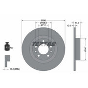 Textar 2 x Solid Rear Brake Discs 92238003-x2