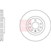 Apec 2 x Vented Brake Discs fits Fiat Croma 2005-2011 1.9 2.4