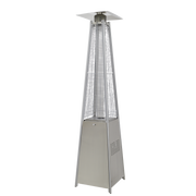 Dellonda Pyramid Gas Patio Heater 13kW Commercial Garden Use Stainless Steel Dellonda  - Dynamic Drive