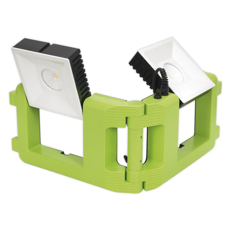 FLOODLIGHT 60W COB 230V FOLDING CASE Sealey - Dynamic Drive
