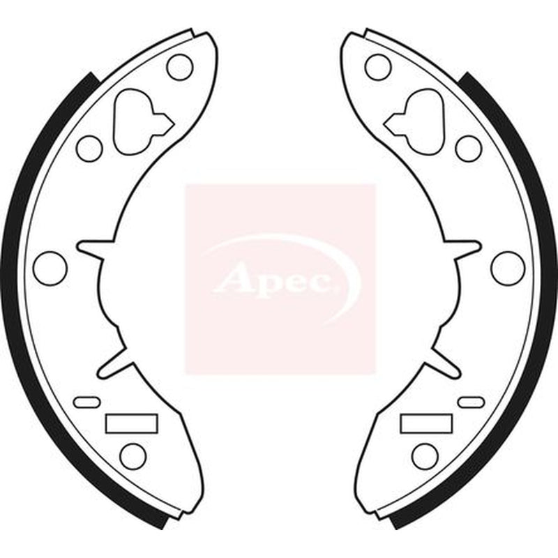Apec Brake Shoe Set Axle Kit fits Austin Metro I Fastback 1980-1990 1.0 1.3