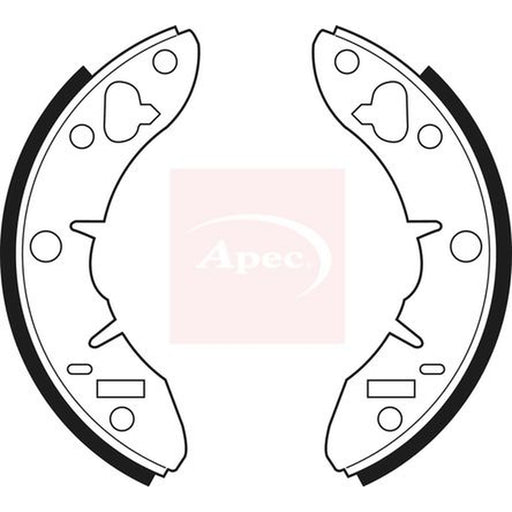 Apec Brake Shoe Set Axle Kit fits Austin Metro I Fastback 1980-1990 1.0 1.3