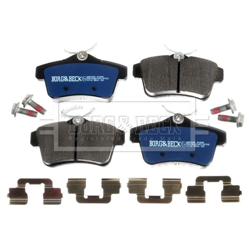 Borg & Beck Front & Rear Brake Discs & Pads fits Peugeot 5008 2009-2017 1.6 2.0