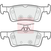 Apec Rear Brake Pad Set fits Peugeot 308 II 2013-2021 1.2 1.5 1.6