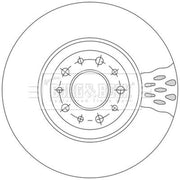 Borg & Beck Front & Rear Brake Discs & Pads fits Fiat Tipo 2016-2020 1.4 1.6