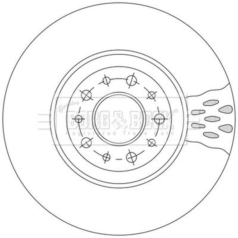 Borg & Beck Front & Rear Brake Discs & Pads fits Fiat Tipo 2016-2020 1.4 1.6