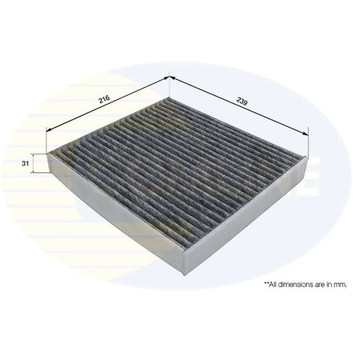Comline Cabin Air Filter (Pollen Filter) fits BMW 2 Active Tourer 2021-2022