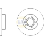 NAPA 2 x Solid Front Brake Discs NBD5892-x2