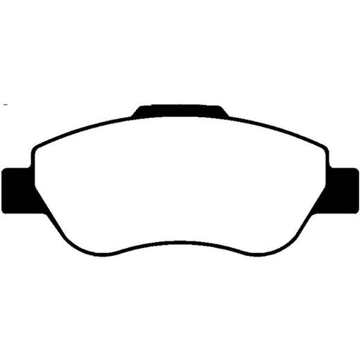 Abtex Front Brake Pad Set fits Fiat 500 2007 on 1.3