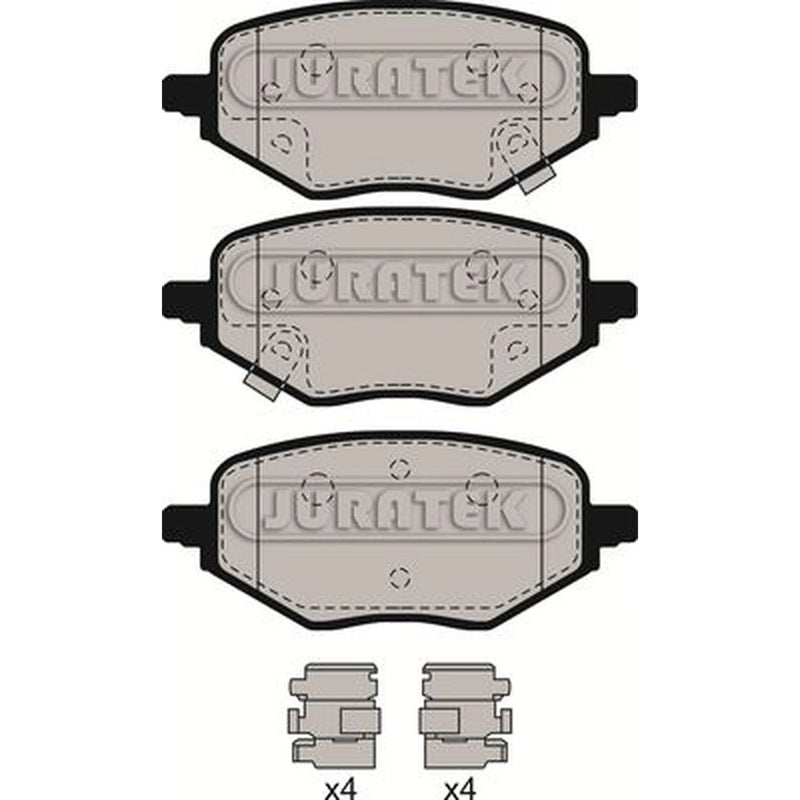 Juratek Rear Brake Pad Set fits MG Hs 2018 on 1.5