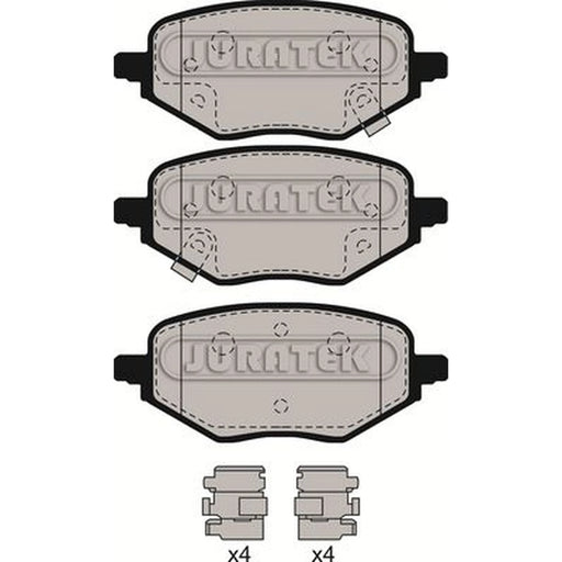 Juratek Rear Brake Pad Set fits MG Hs 2018 on 1.5
