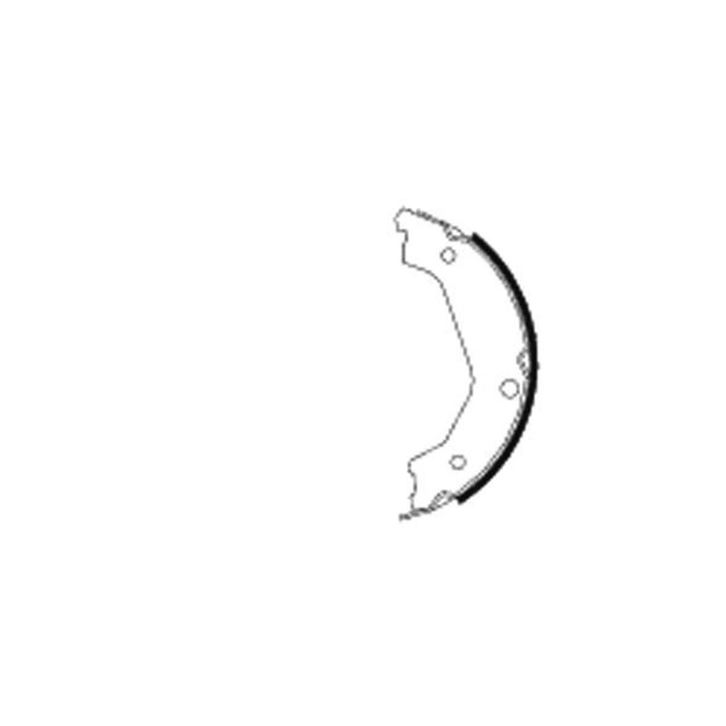 Mintex Parking Brake Shoe Set fits Kia Sorento I 2002-2011 2.4 2.5 3.5
