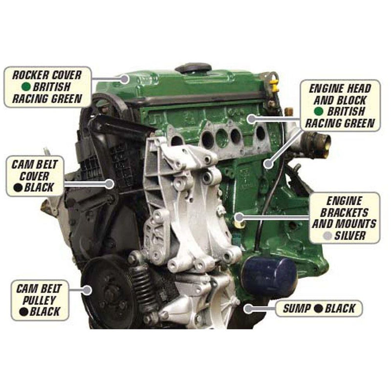 E-Tech Black Engine Enamel Paint 250ml Heat Resistant High Temp E-Tech - Dynamic Drive