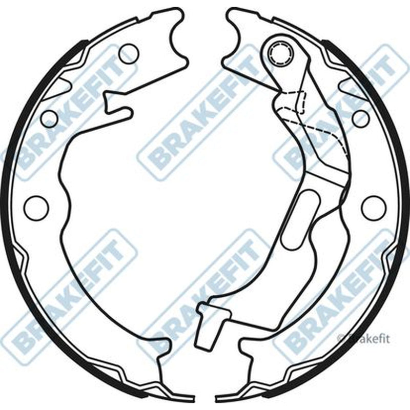 Apec Parking Brake Shoe Set fits Chevrolet Epica 2006-2011 2.0