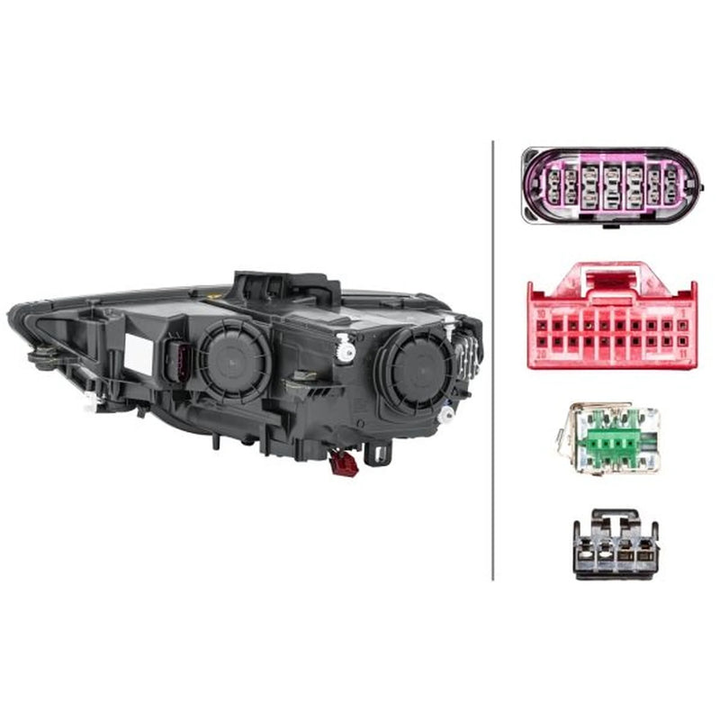 Hella Headlight Headlamp PSY24W Right fits Audi A3 2012-2020 1.2 1.4 1.6 1.8 2.0
