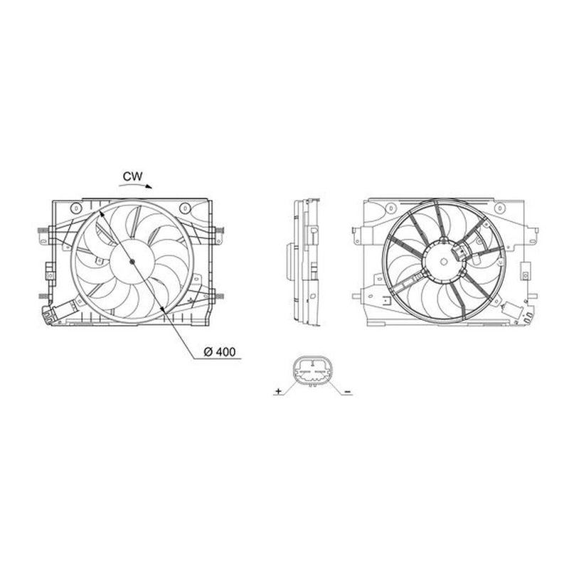 Mahle Engine Cooling Fan CFF 758 000S