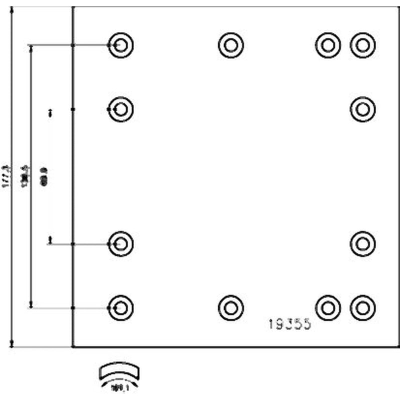 Textar Textar Cv Brake Lining Set 1935301 FMSI4515C 1935301