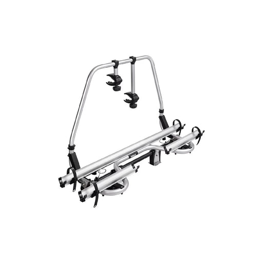 Thule Caravan Superb Short 2-bike a-frame caravan bike rack anodised gray Thule - Bars 4 Cars