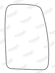 Summit Stick-On Commercial Mirror Glass fits Renault Master 98 on RHS Summit - Bars 4 Cars